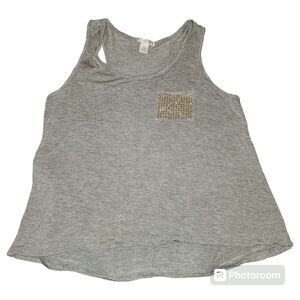 L Bozzolo tank with rhinestone detail